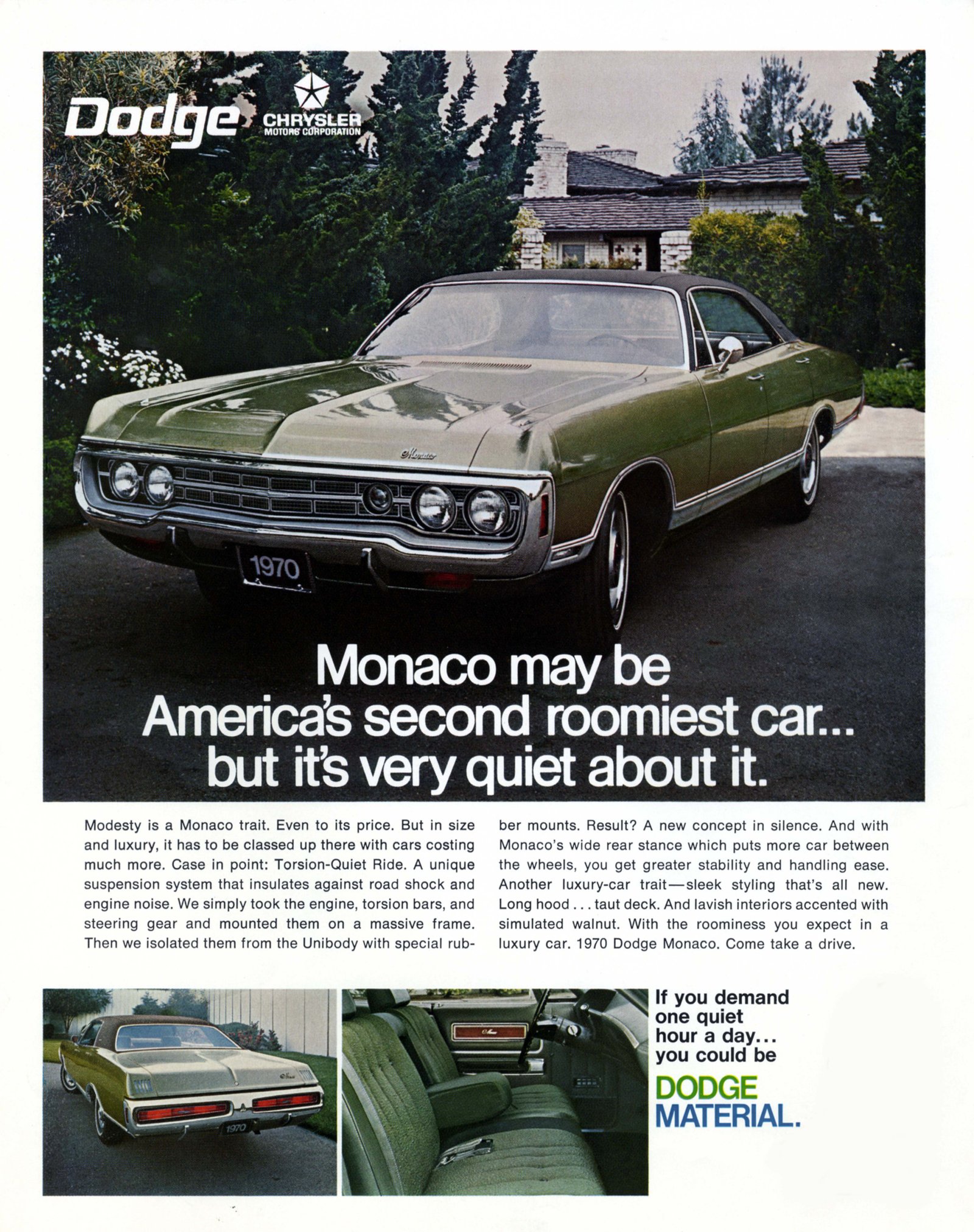 1970 Dodge Monaco advertisement