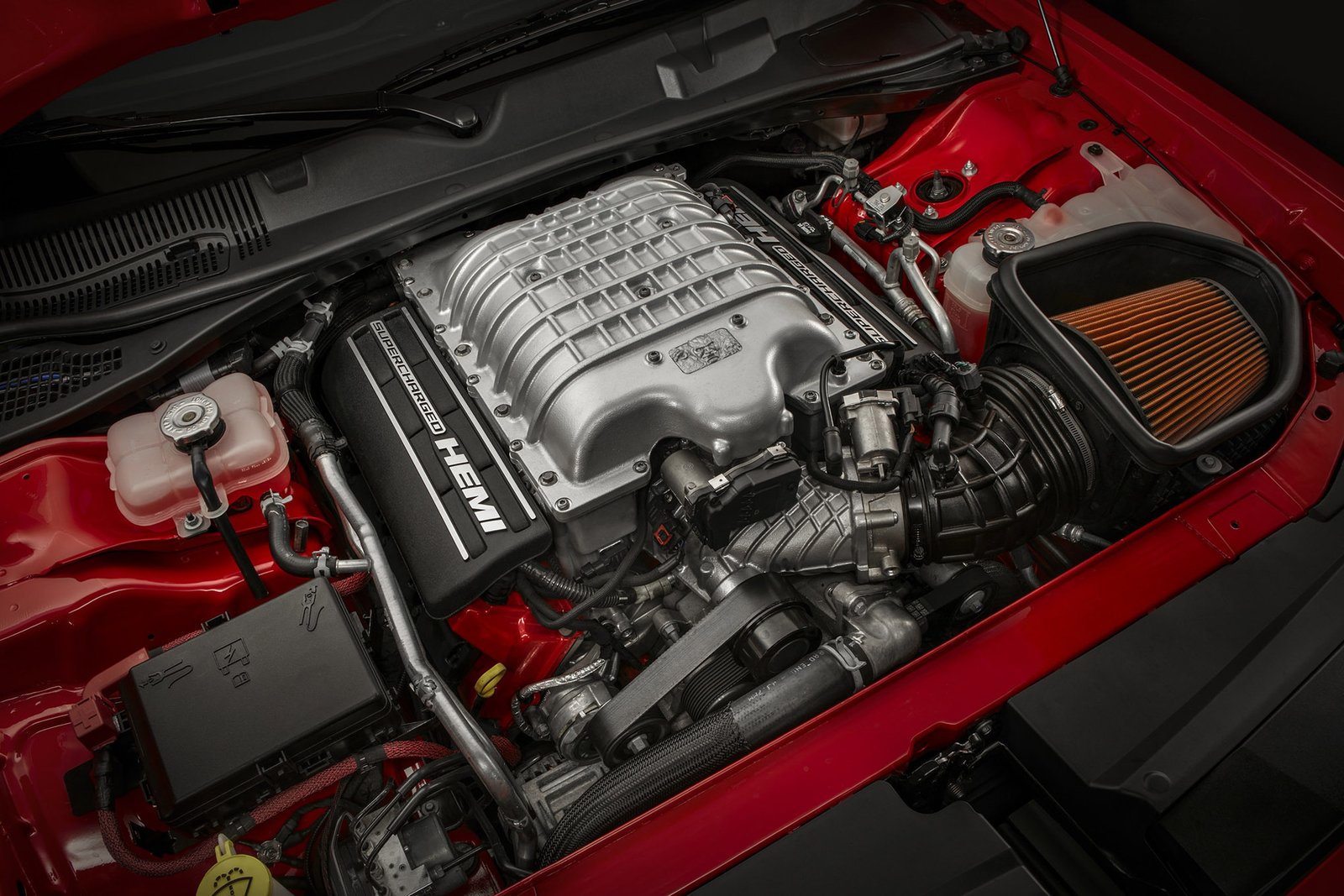 Under the hood of the 2018 Dodge Challenger SRT Demon is a Super