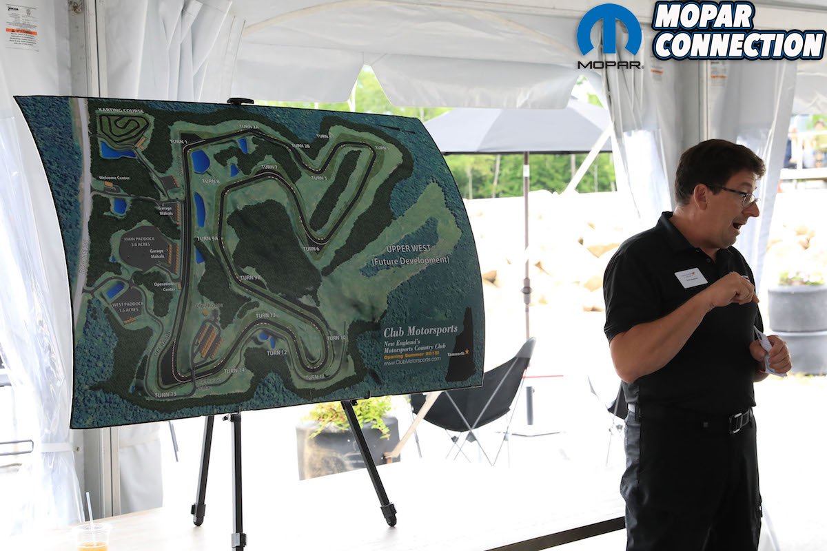 Club Motorsports track map and Erich Heuschele from SRT