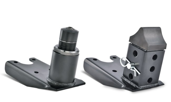 Pin Type Adjustable Mopar 8.75 in Rear Axles Each Black Paint Rubber/Steel Bolt-On Pinion Snubber 