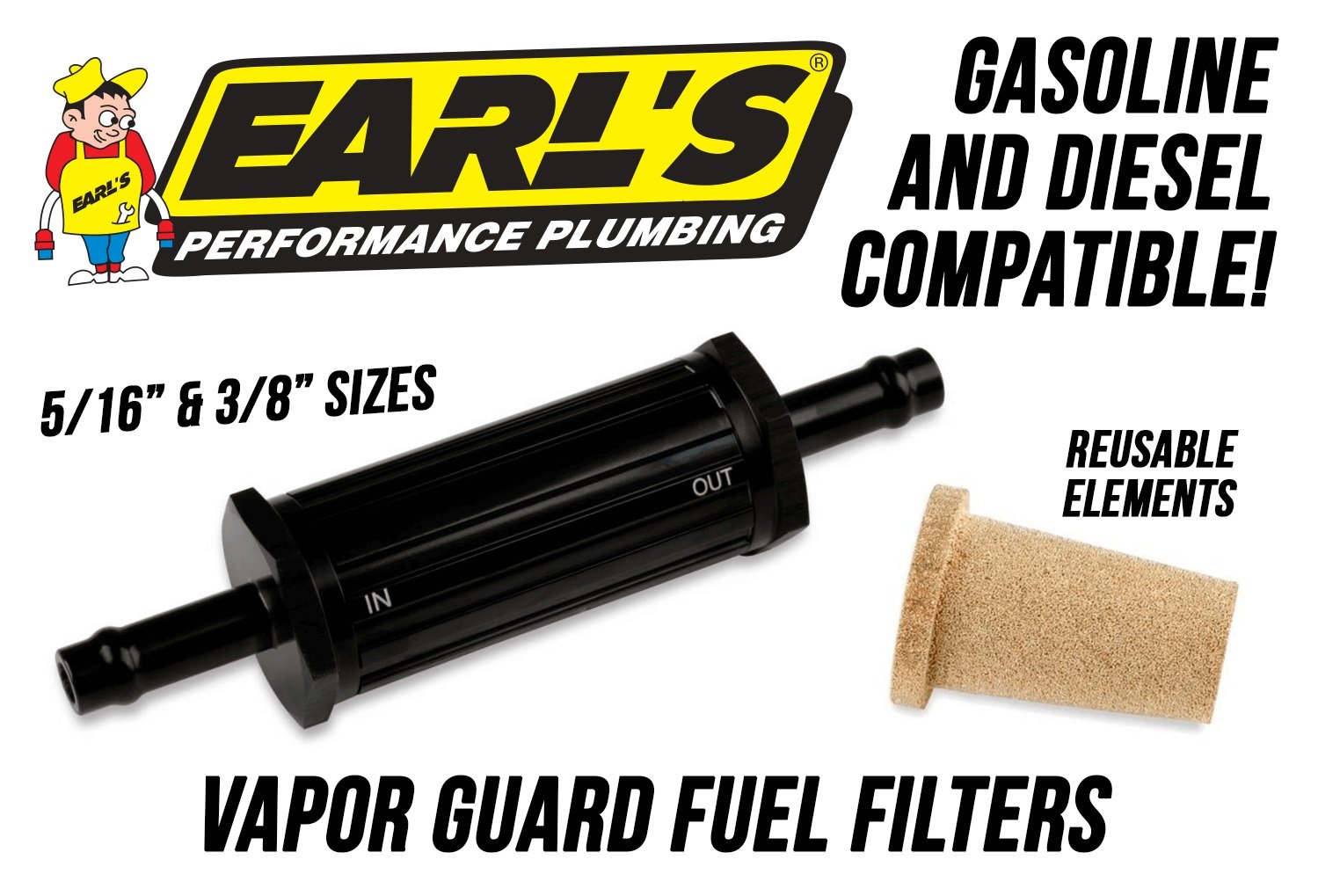 Earl’s Performance Plumbing Introduces Vapor Guard Fuel Filters Mopar