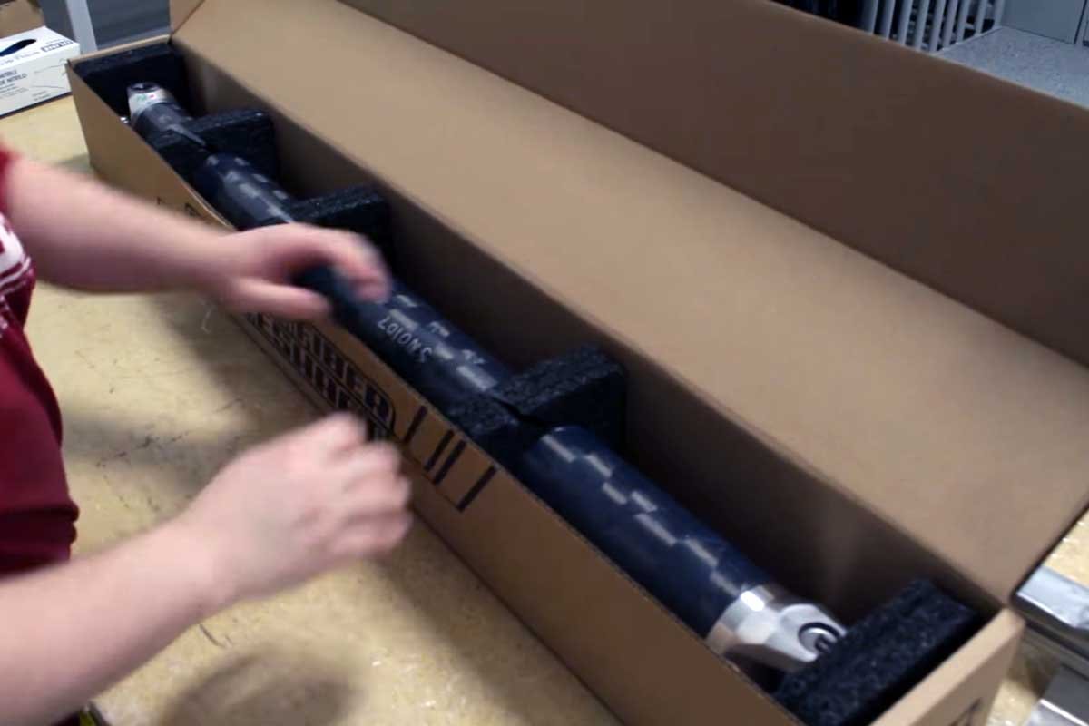 Video QA1 Lightweight Carbon Fiber Driveshaft Mopar Connection